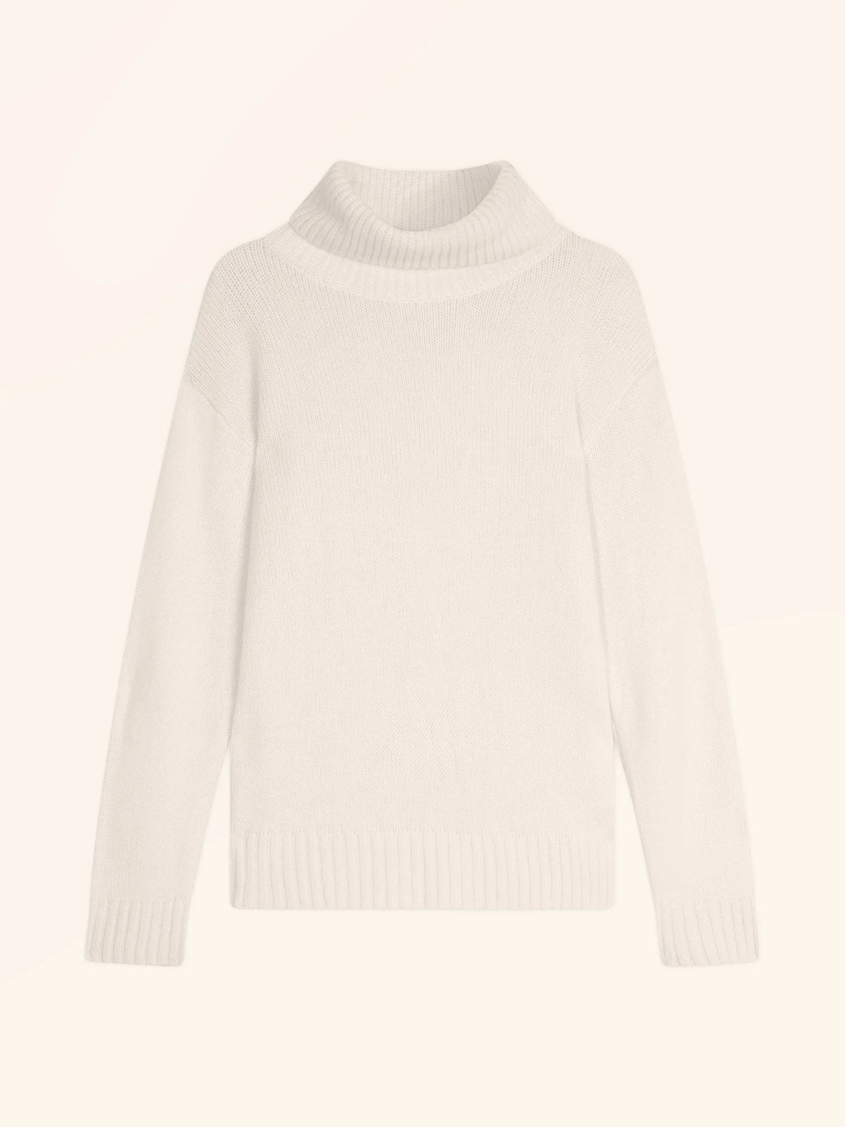 ISERIA Sweater Turtleneck 4 Ply Ivory
