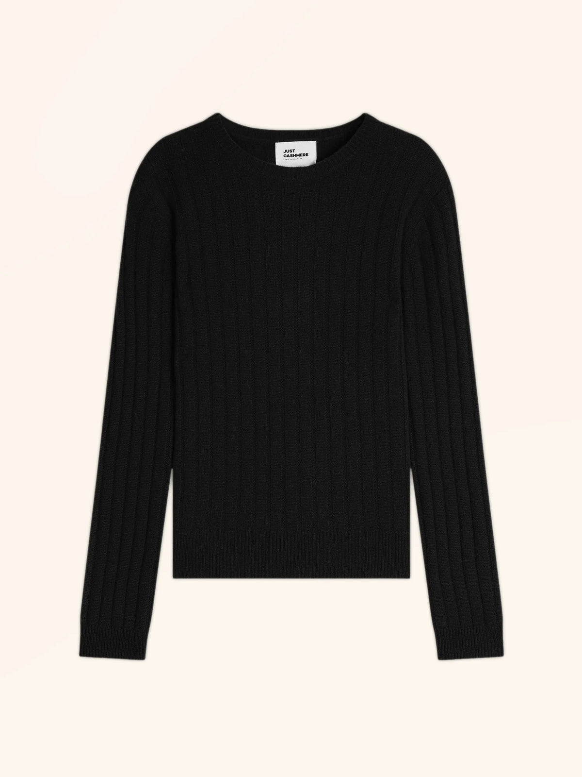 LORANA Pull Col Rond 4 Fils Noir