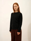 SERENIA Sweater Crew Neck 6 Ply Black