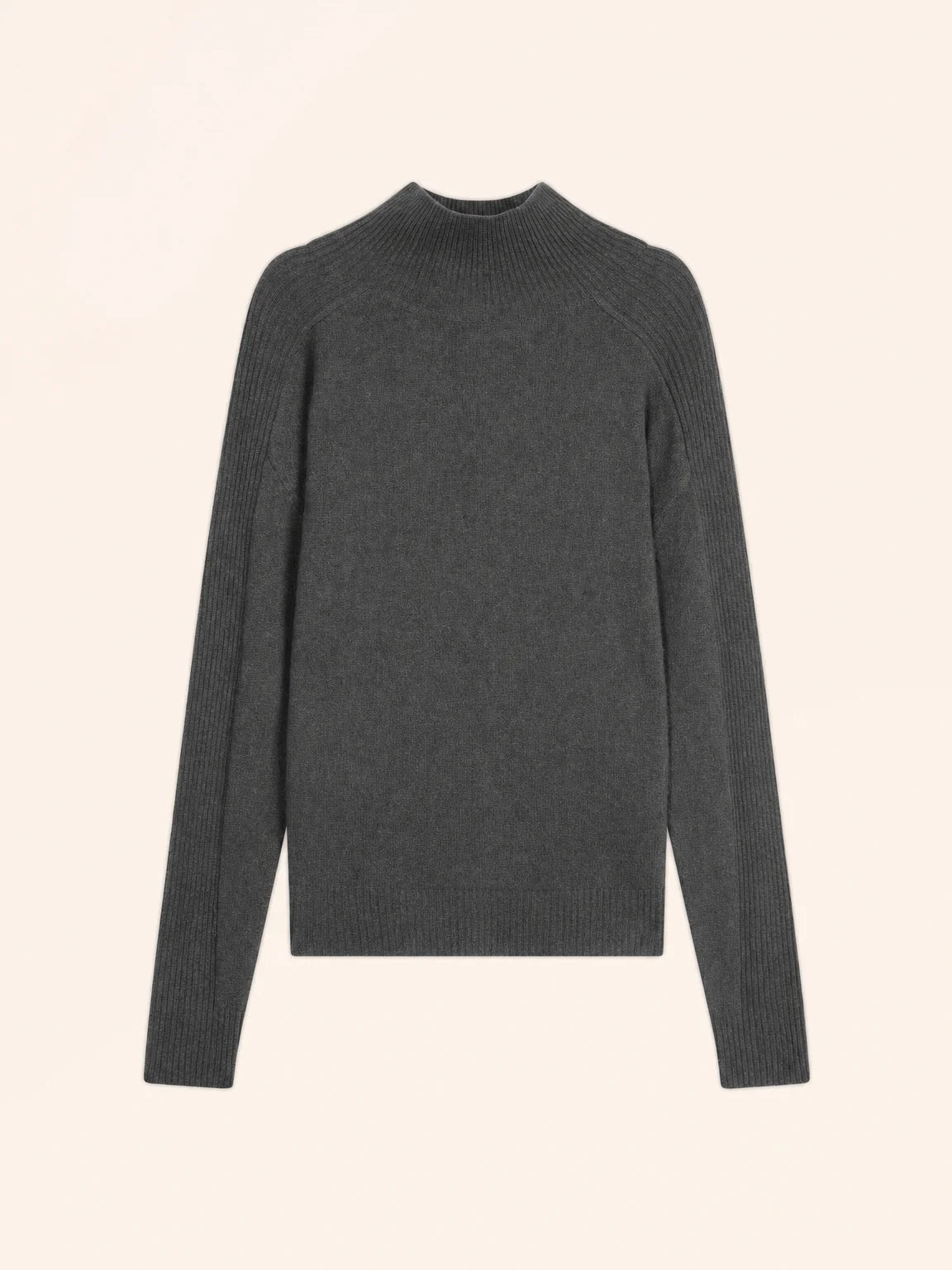 FIORINA Pullover Rollkragen Anthrazit meliert