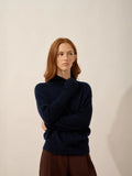 FIORINA Pullover Rollkragen Marineblau