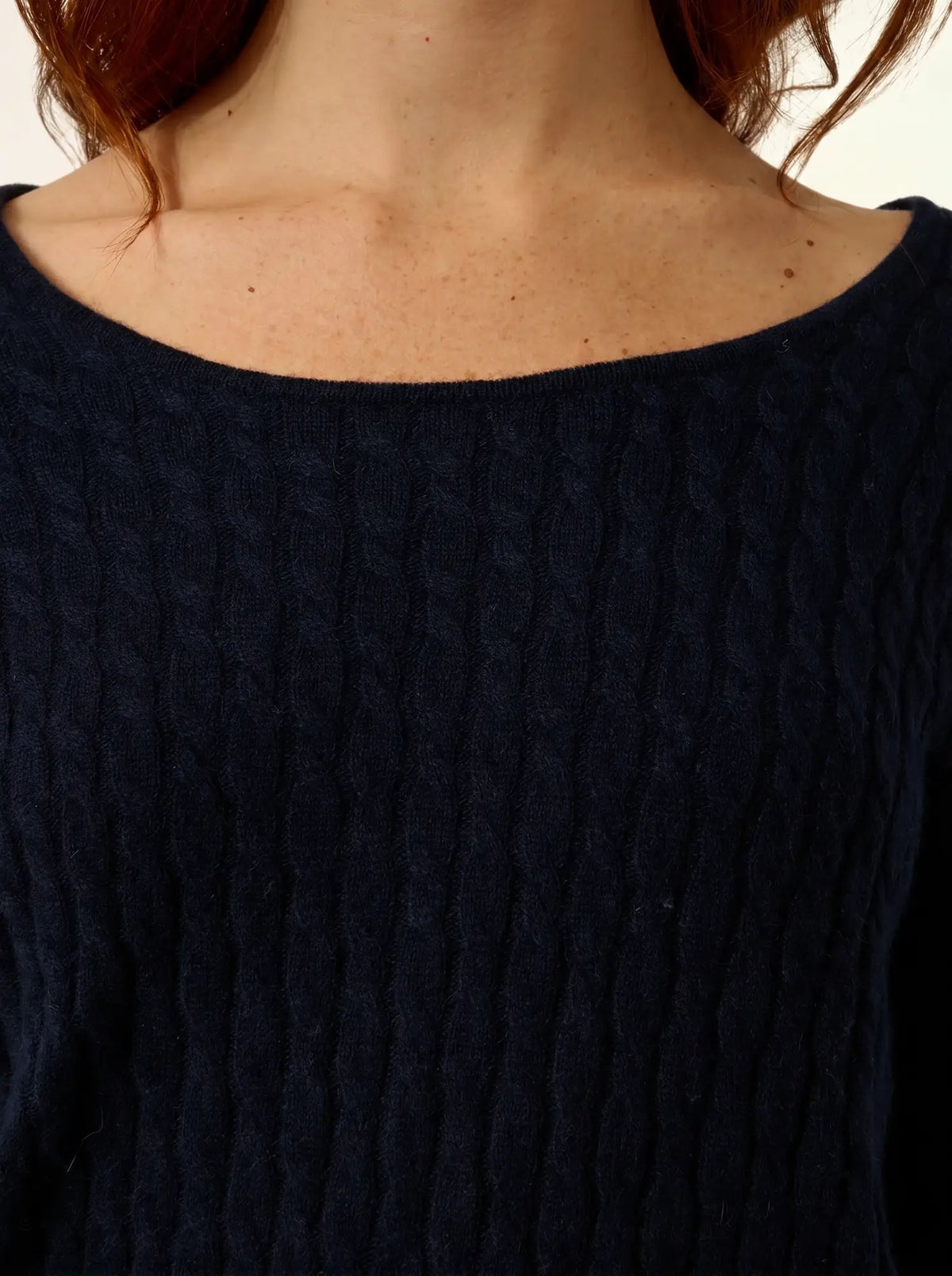 RELINA Pull Col Bateau Bleu Marine