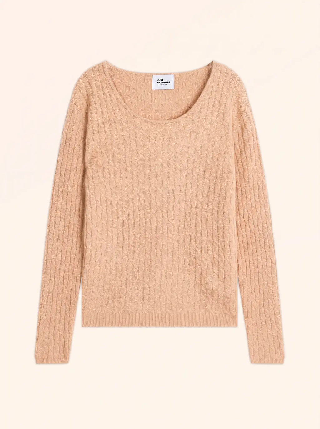 RELINA Pullover U-Boot-Ausschnitt Sand