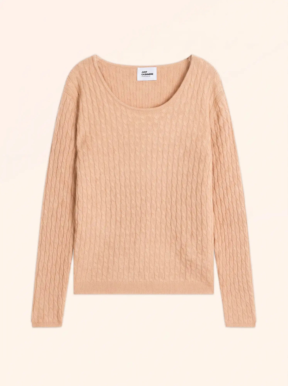 RELINA Pullover U-Boot-Ausschnitt Sand