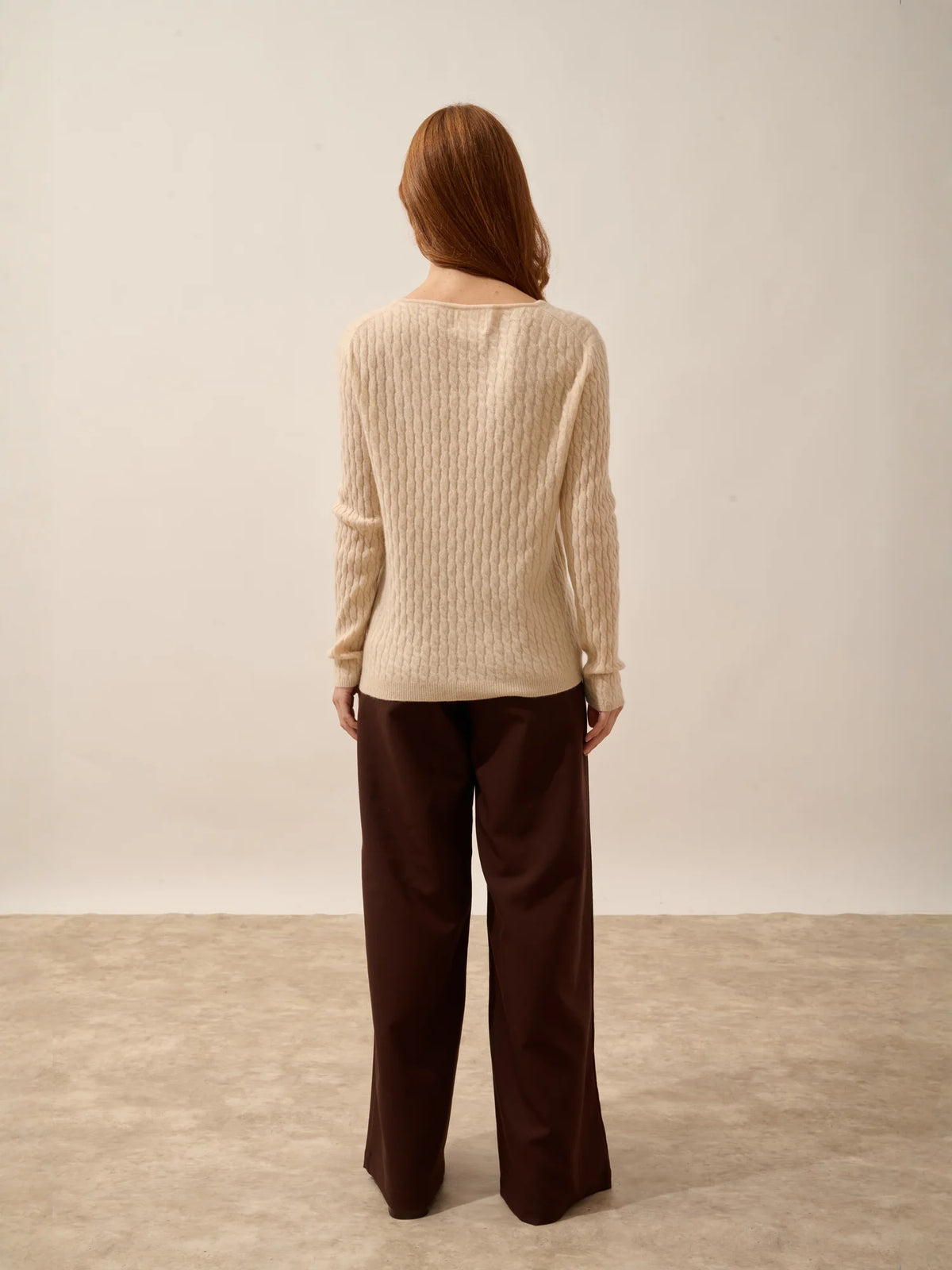 RELINA Pullover U-Boot-Ausschnitt Sand