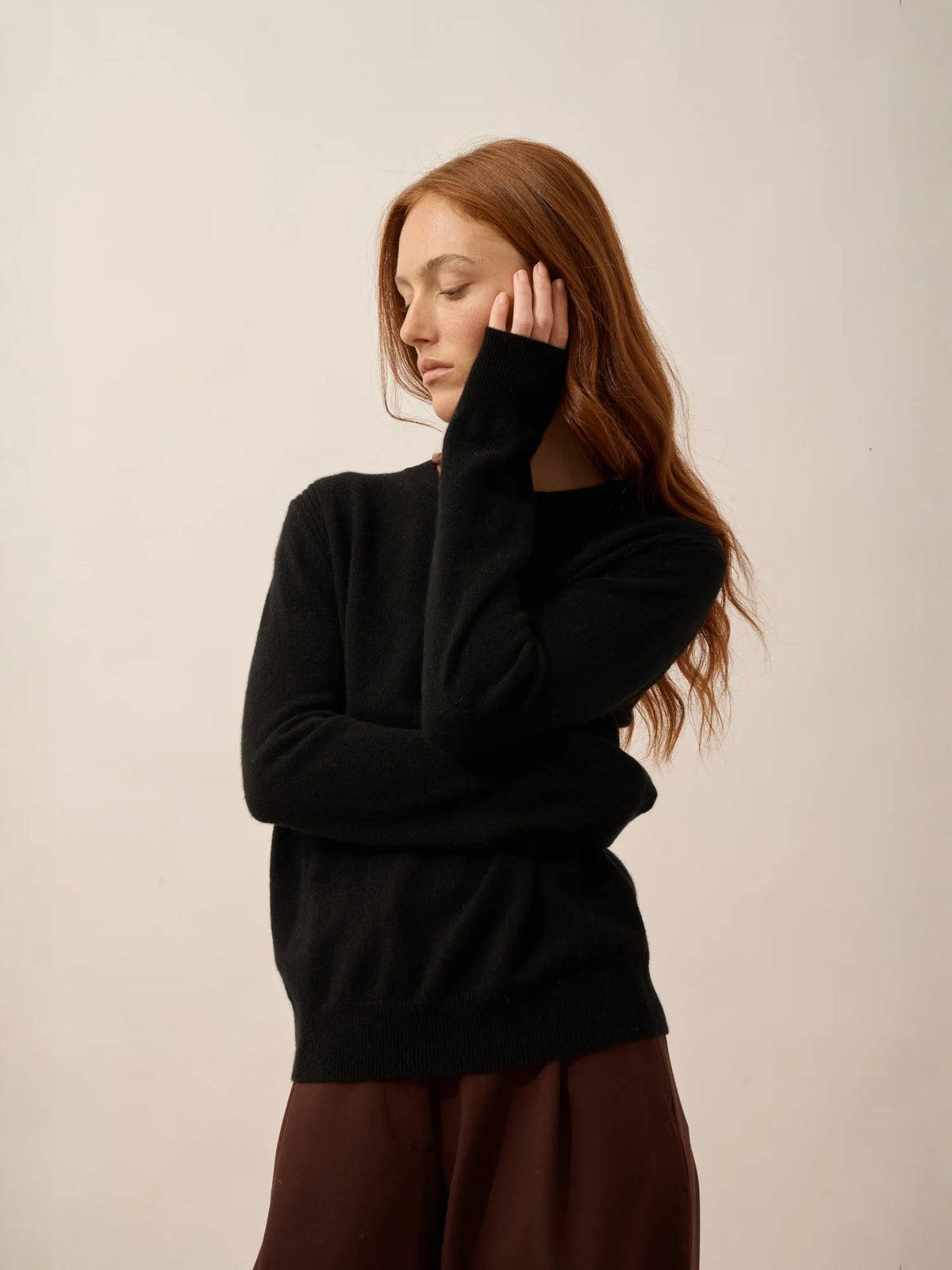 LUNERA Sweater Crew Neck Black