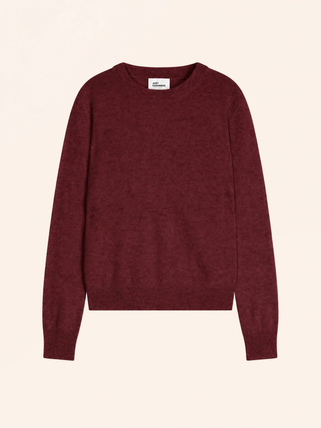 LUNERA Pullover Rundhalsausschnitt Preiselbeerrot meliert