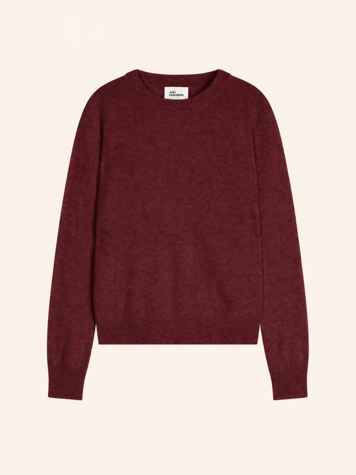 LUNERA Pullover Rundhalsausschnitt Preiselbeerrot meliert