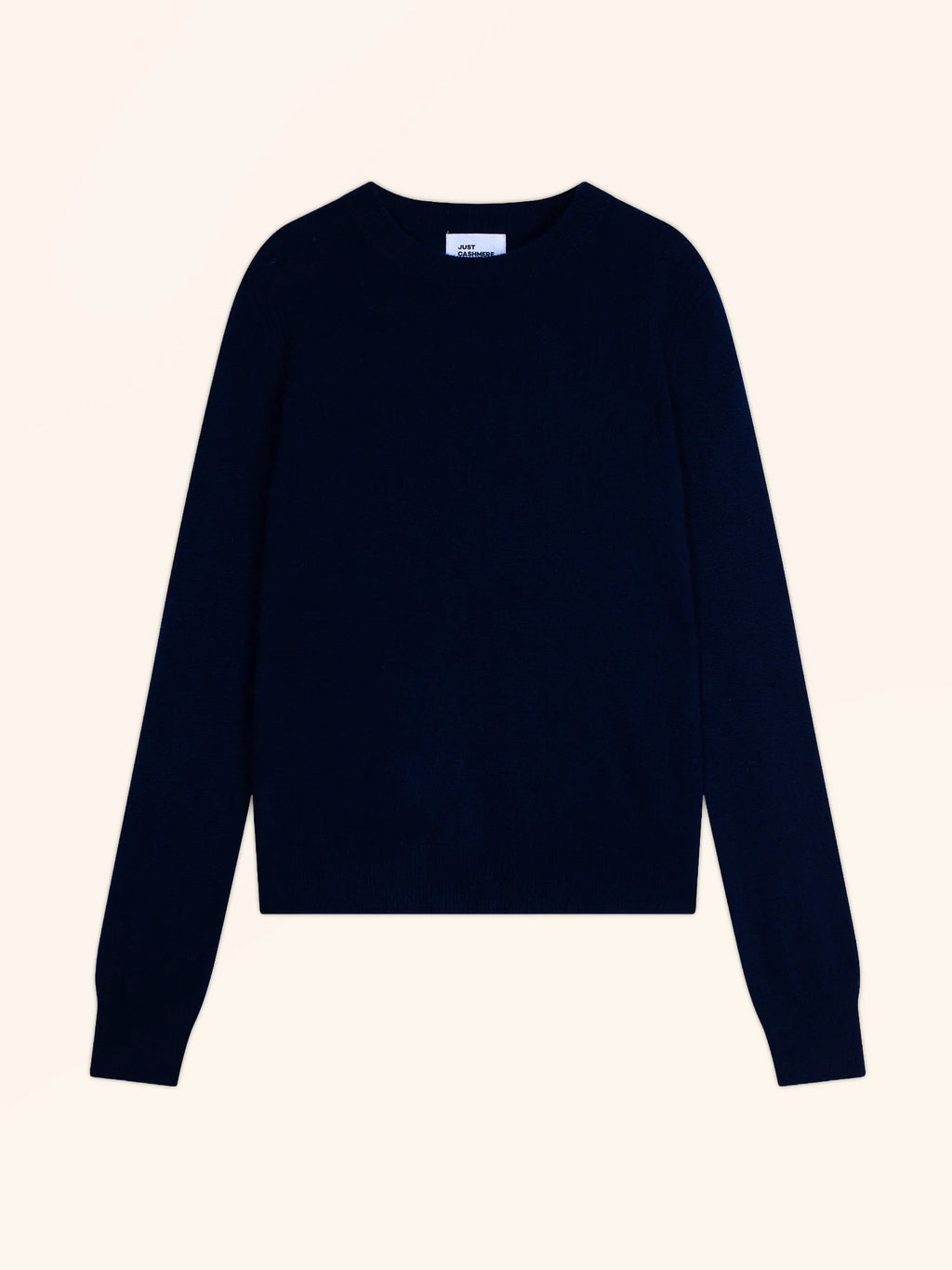 LUNERA Pull Col Rond Bleu Marine