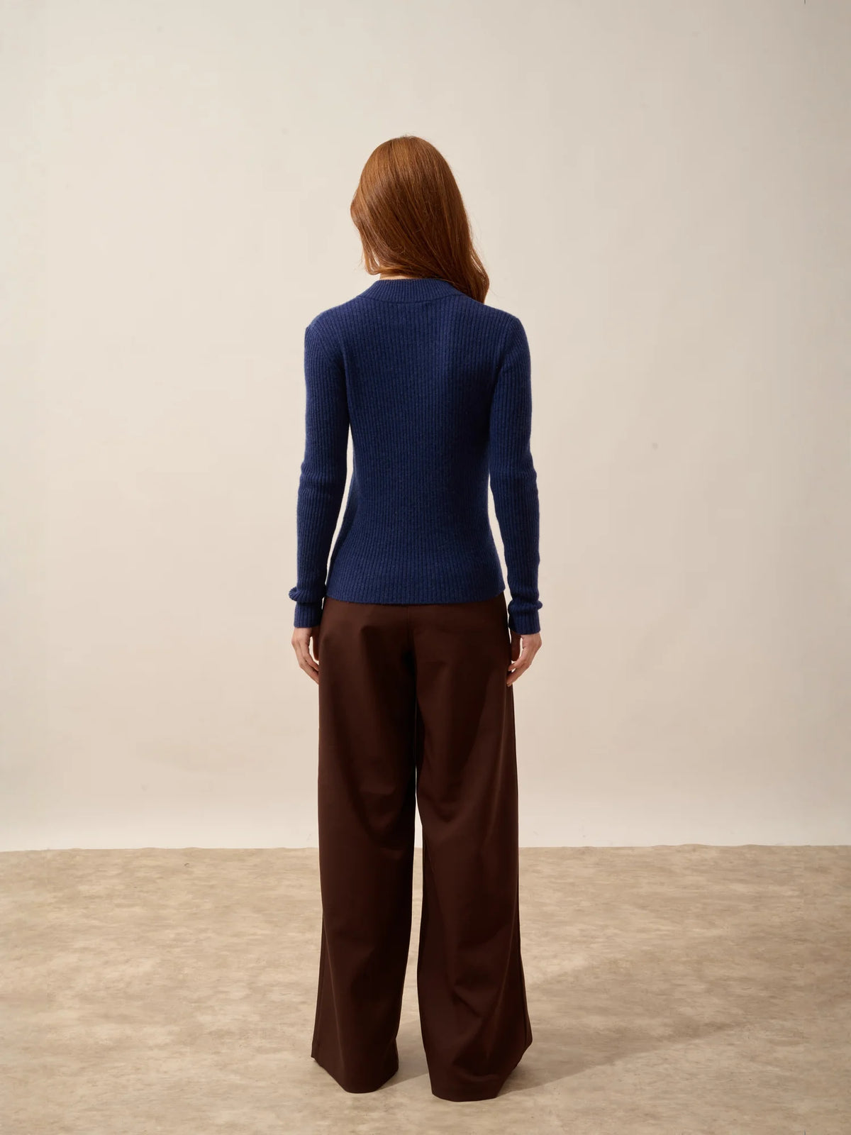 CASSILDA Pull Camionneur Bleu Nuit et Noir
