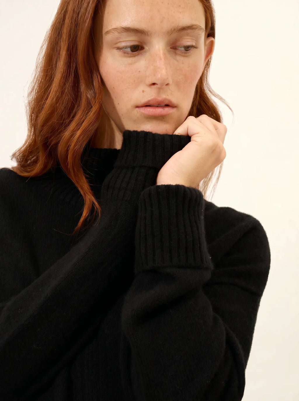 ILONA Pullover Rollkragen Schwarz
