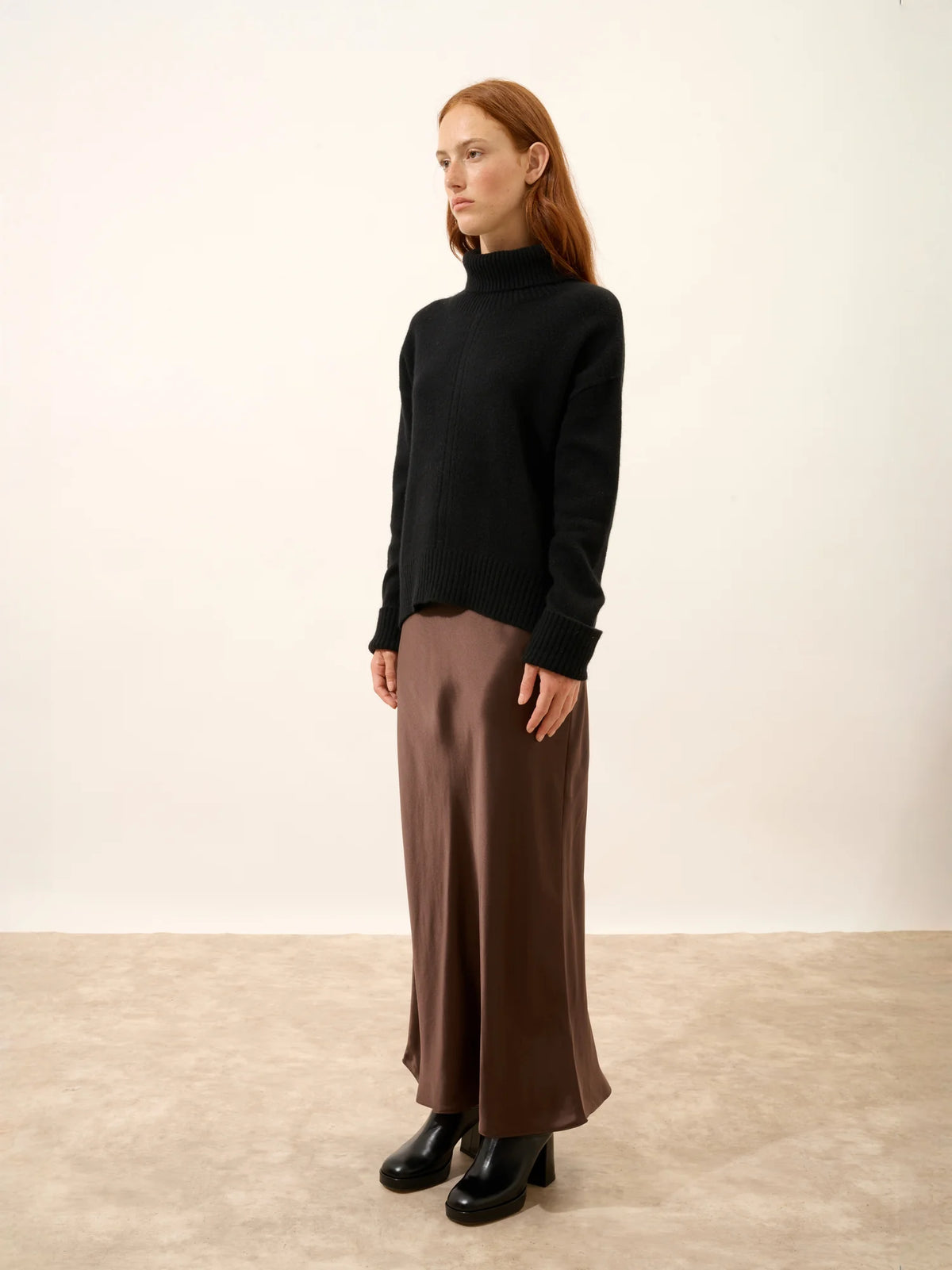 ILONA Pullover Rollkragen Schwarz