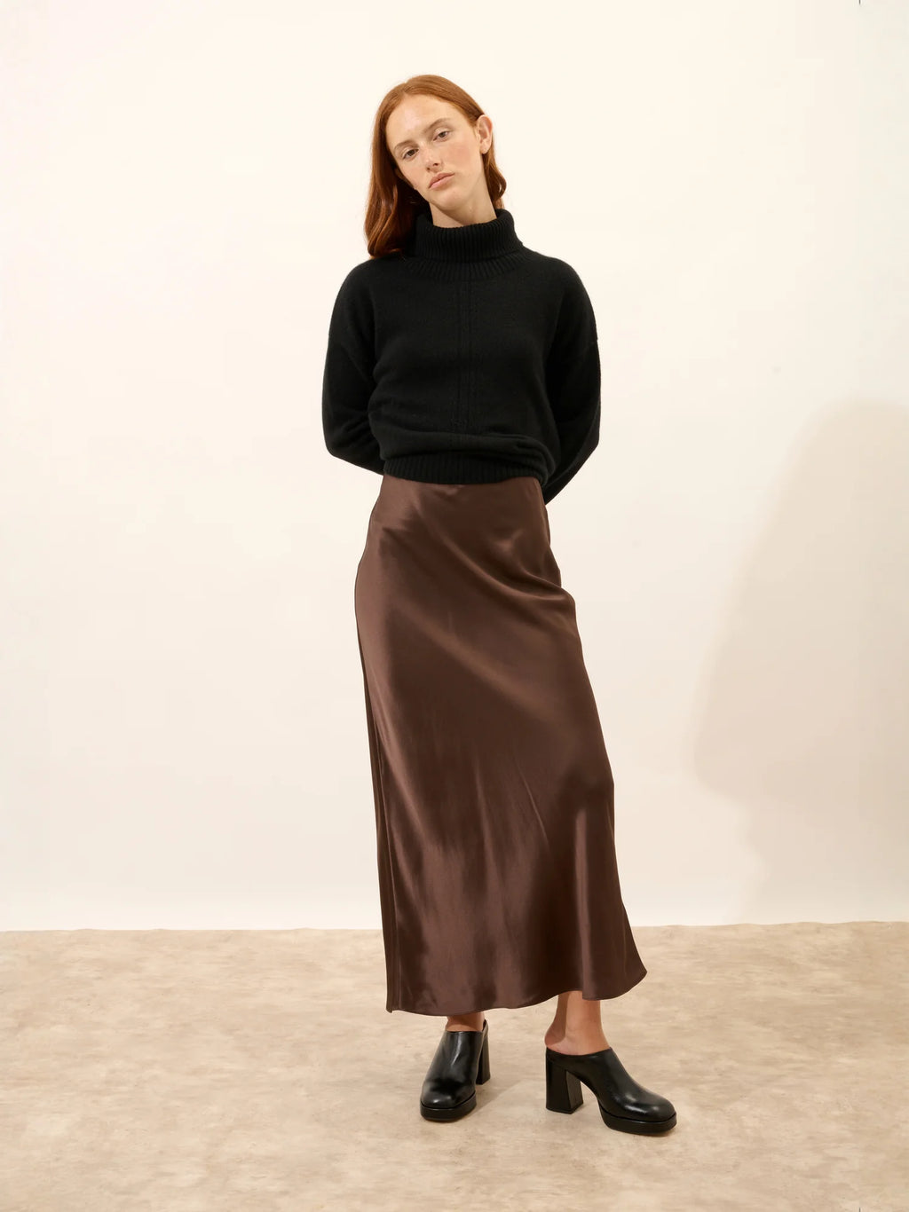 ILONA Pullover Rollkragen Schwarz