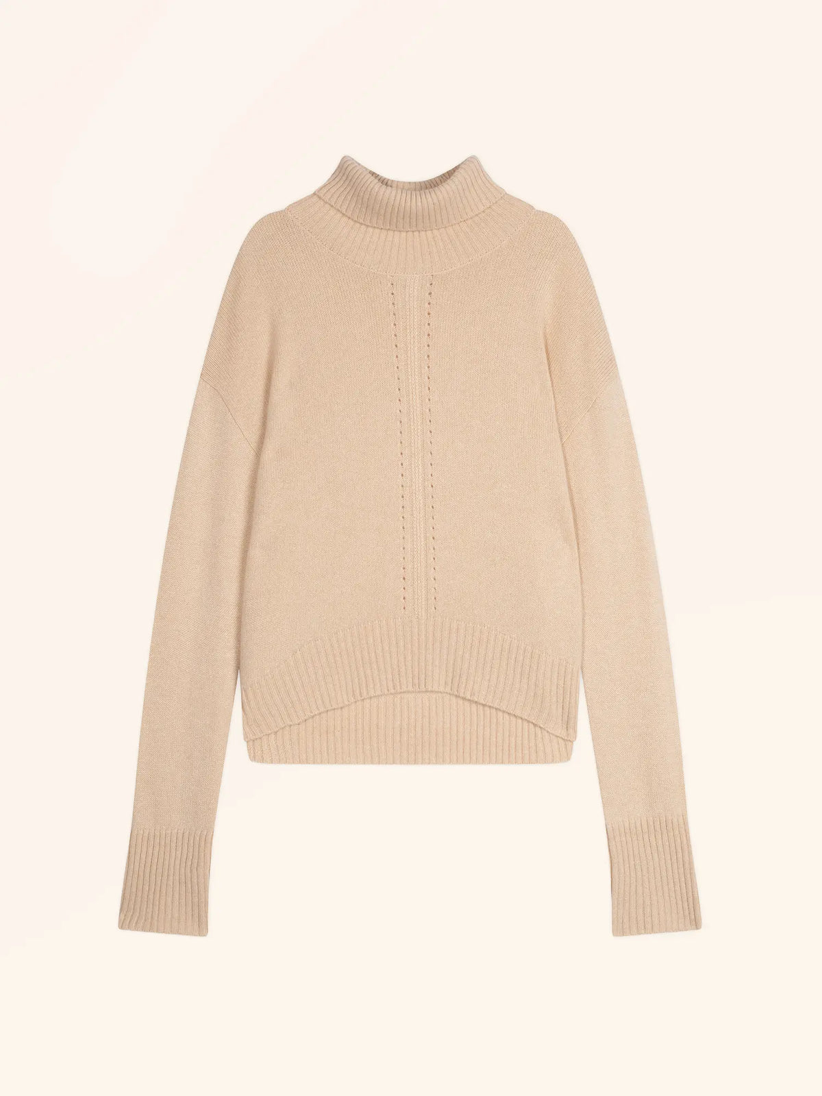 ILONA Pullover Rollkragen Sand