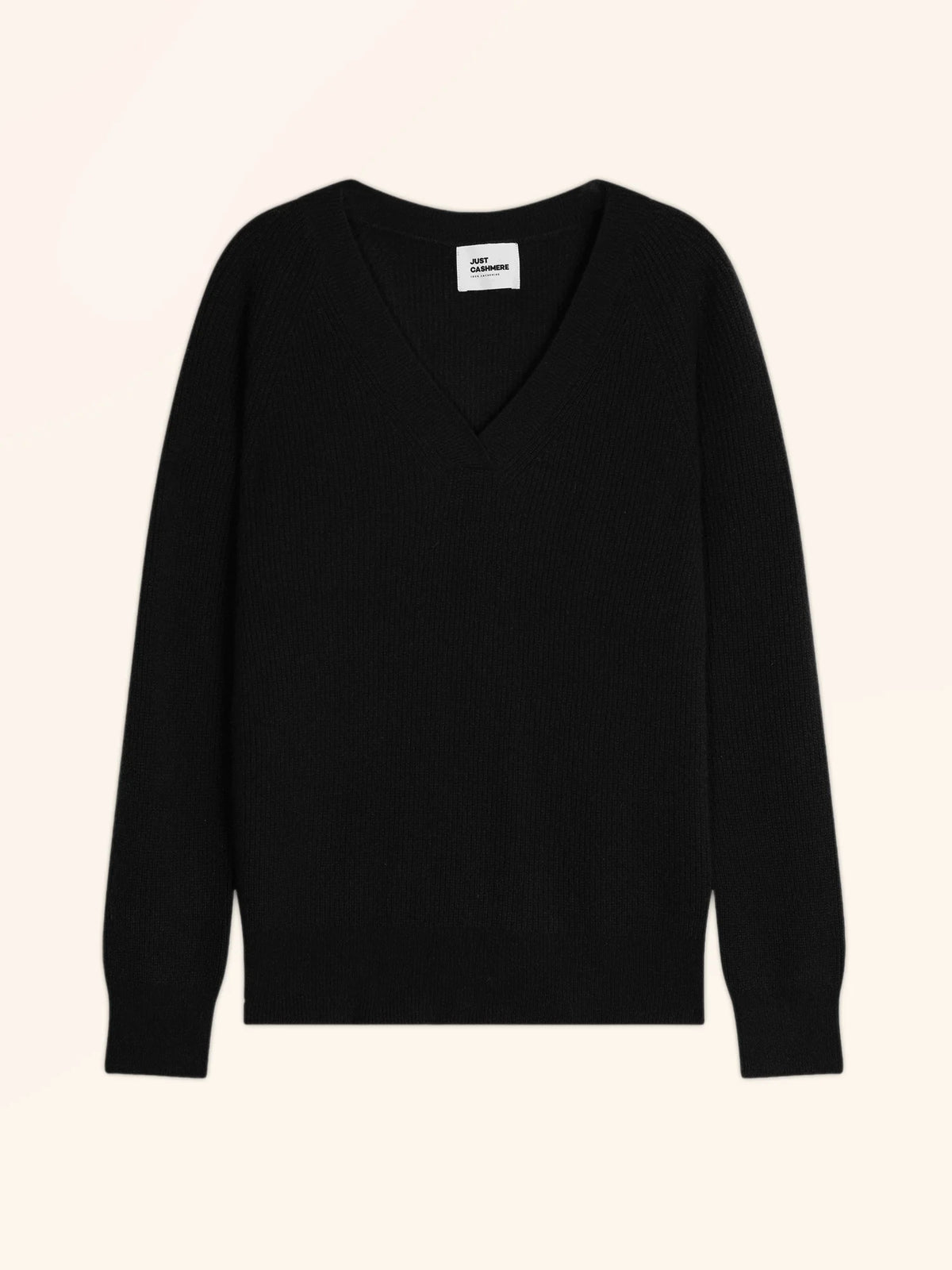 ISALUNE Pullover V-Ausschnitt Schwarz
