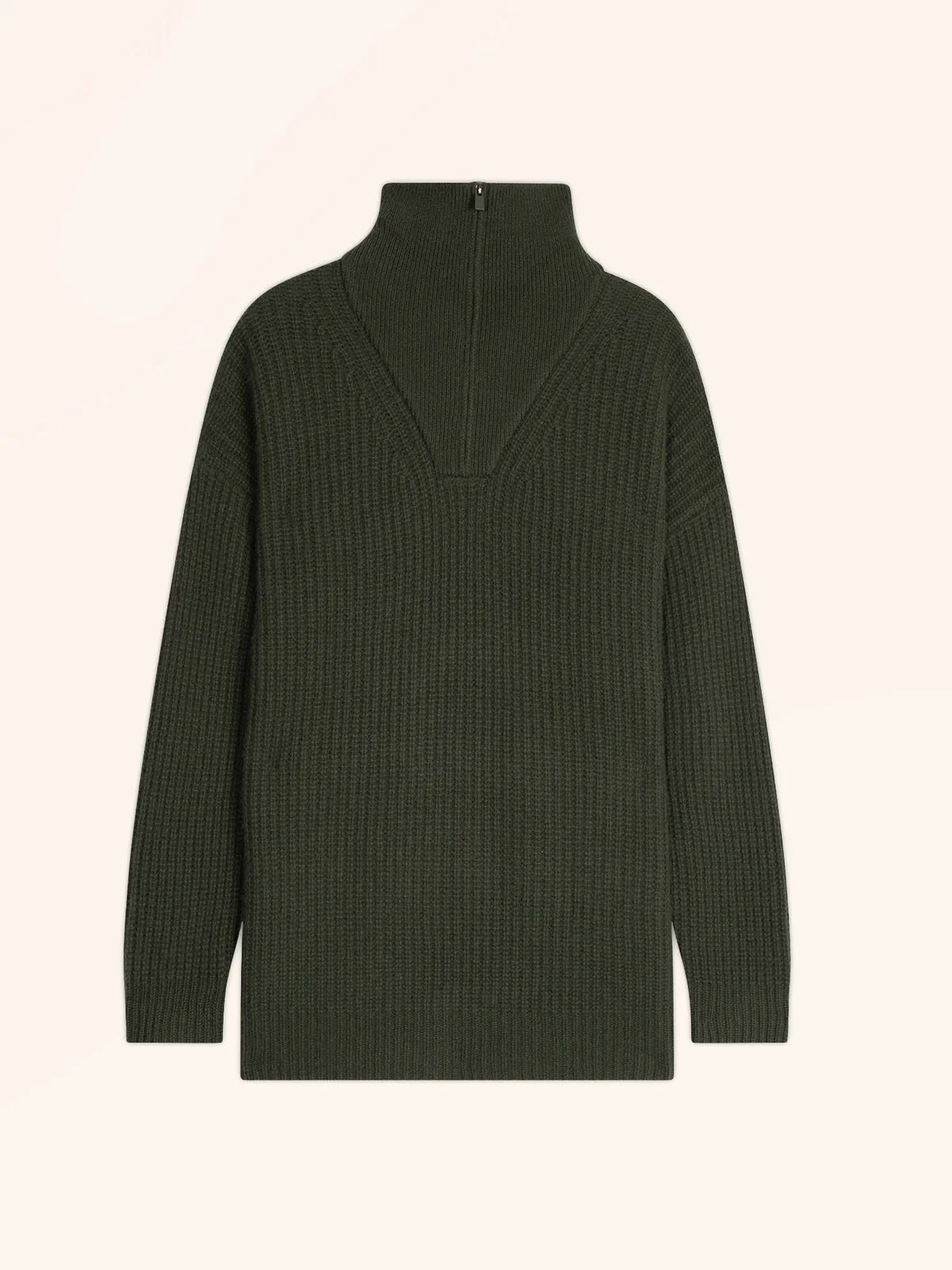 NORDICA Pullover Truckerkragen 6-fädig Khaki