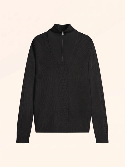 CASSIOPÉE Sweater Trucker Neck Black
