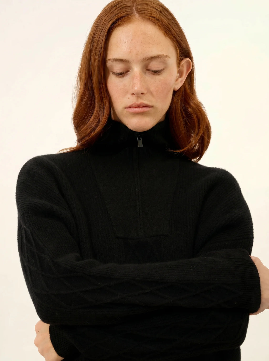 CASSIOPÉE Sweater Trucker Neck Black