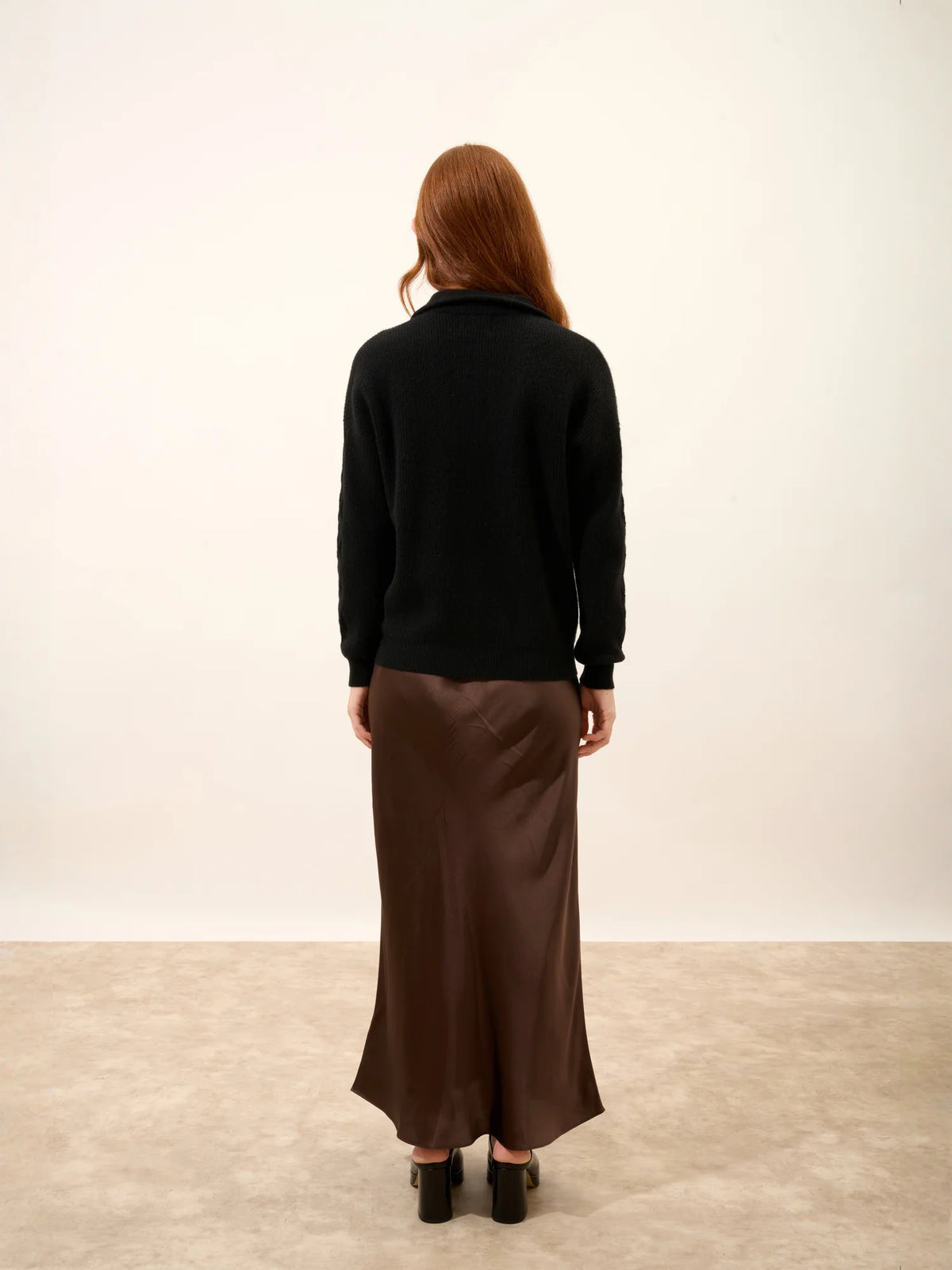 CASSIOPÉE Pull Camionneur Noir