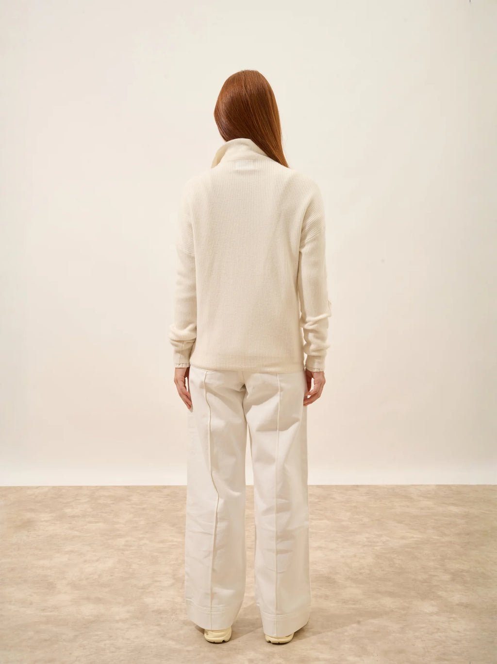 CASSIOPÉE Sweater Trucker Neck Ivory