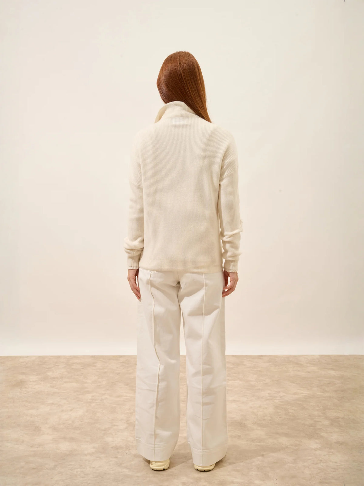 CASSIOPÉE Sweater Trucker Neck Ivory