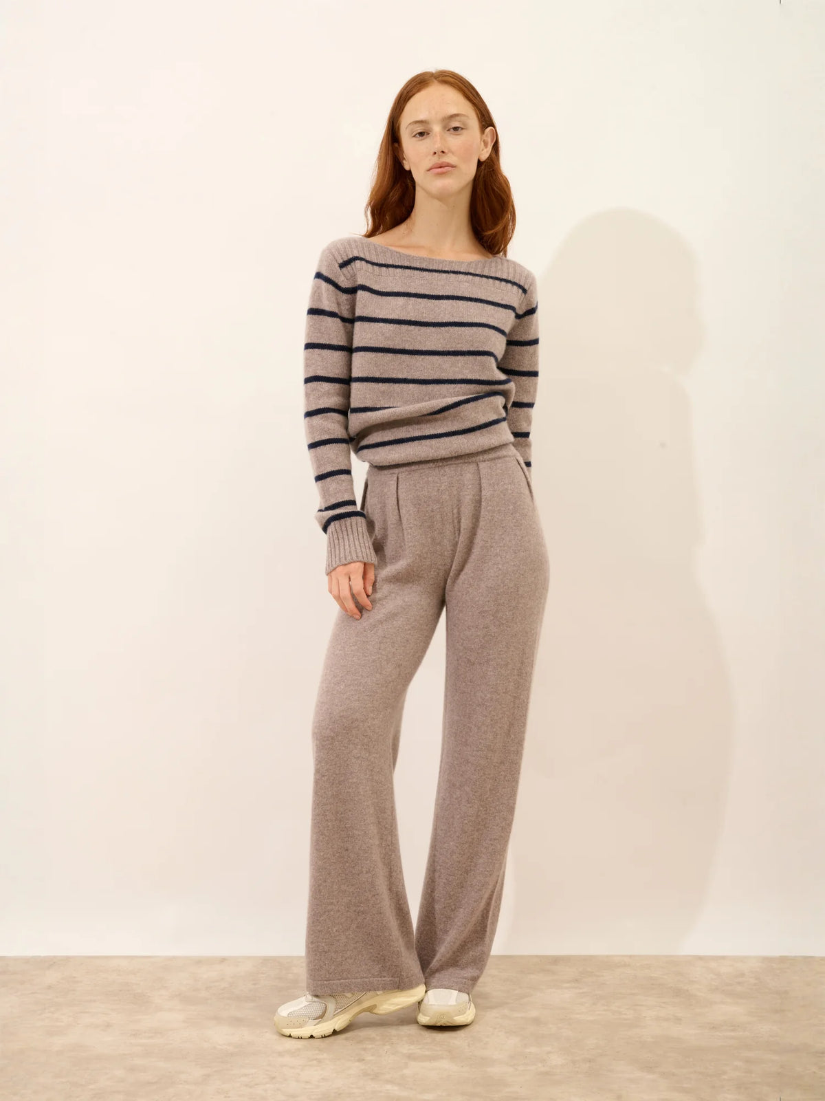 DAPHNE Hose weit Caribou meliert