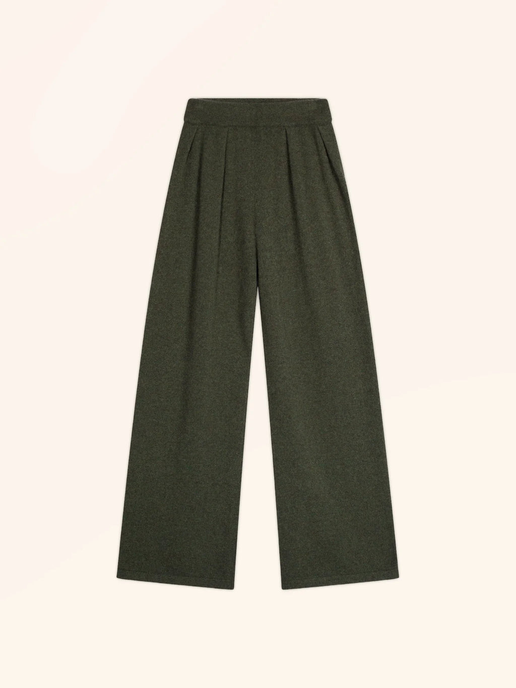 DAPHNE Hose weit Khaki meliert