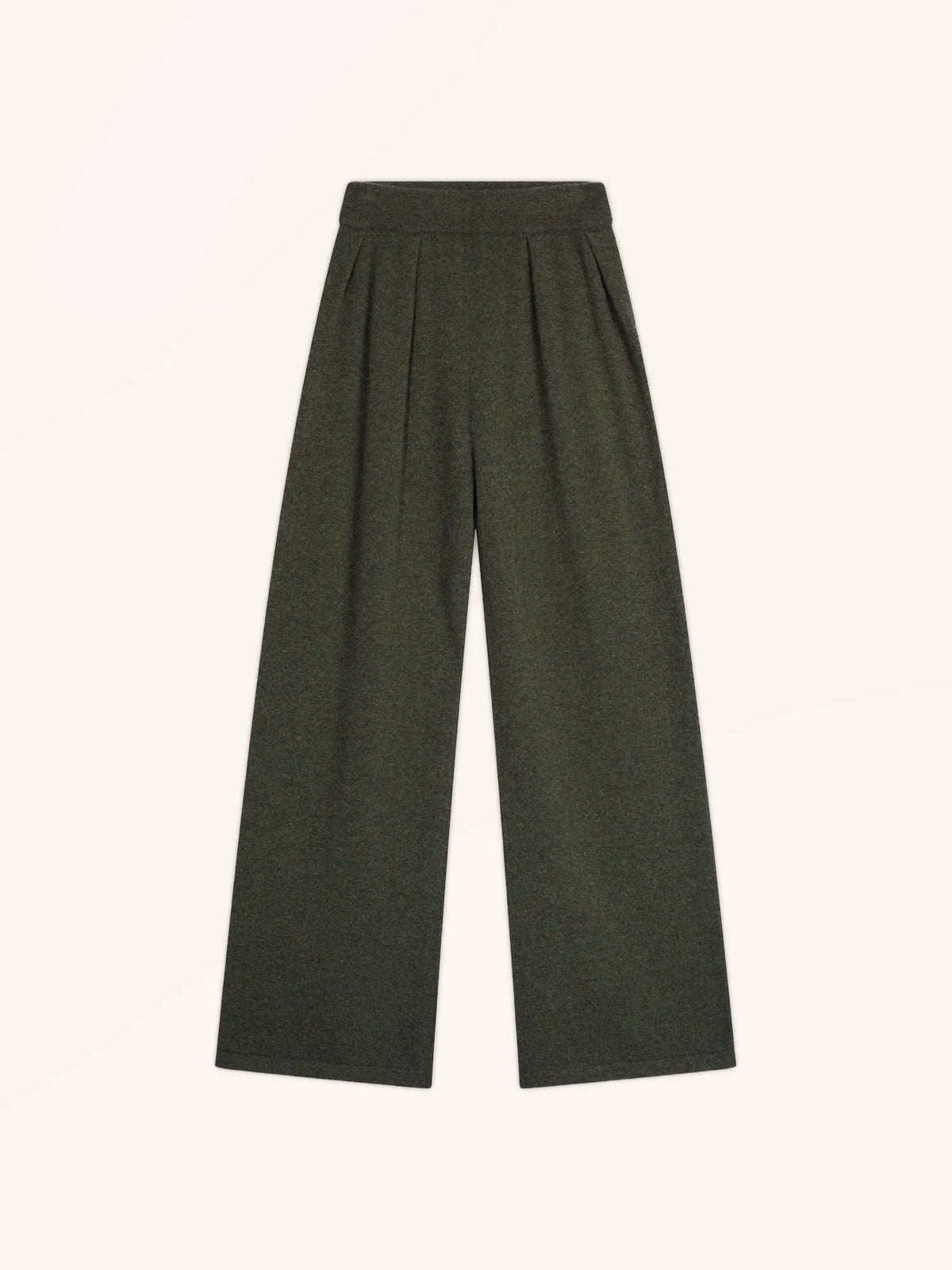 DAPHNE Hose weit Khaki meliert
