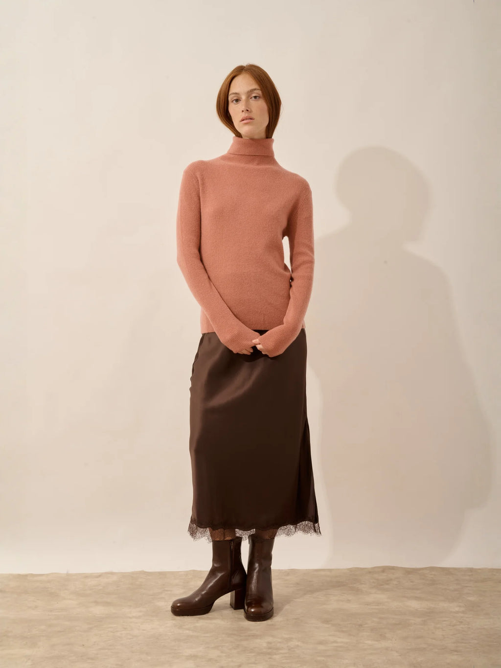 LANAIS Pull Col Roulé Dahlia