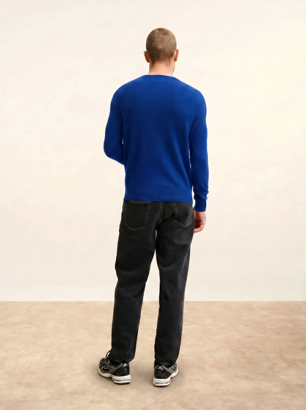 WALT Pull Col V Bleu Persan