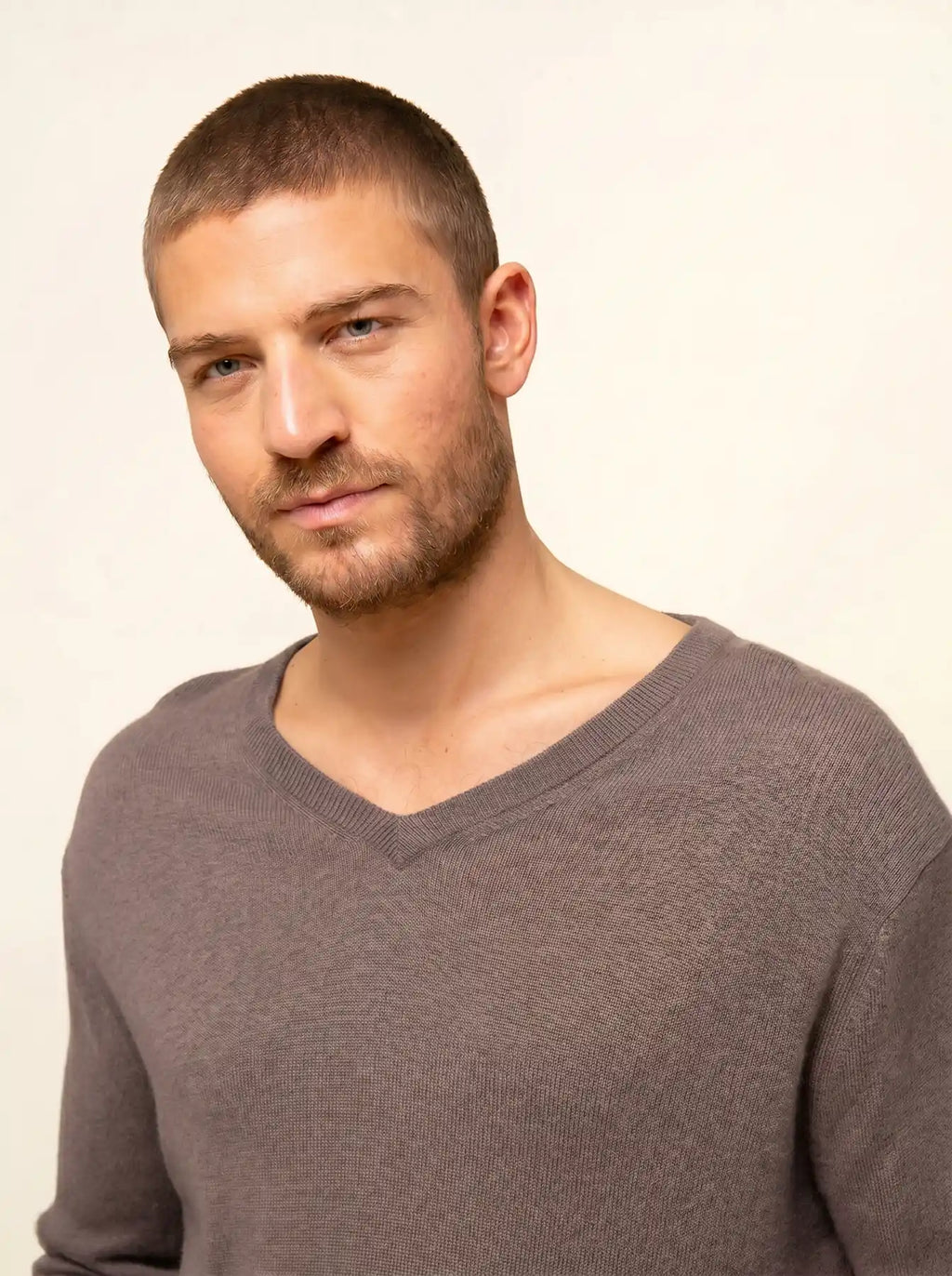 WALT Sweater V-Neck Heather Caribou
