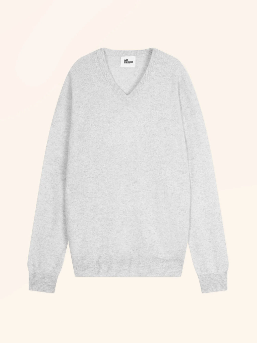 WALT Pull Col V Gris Perle Chiné
