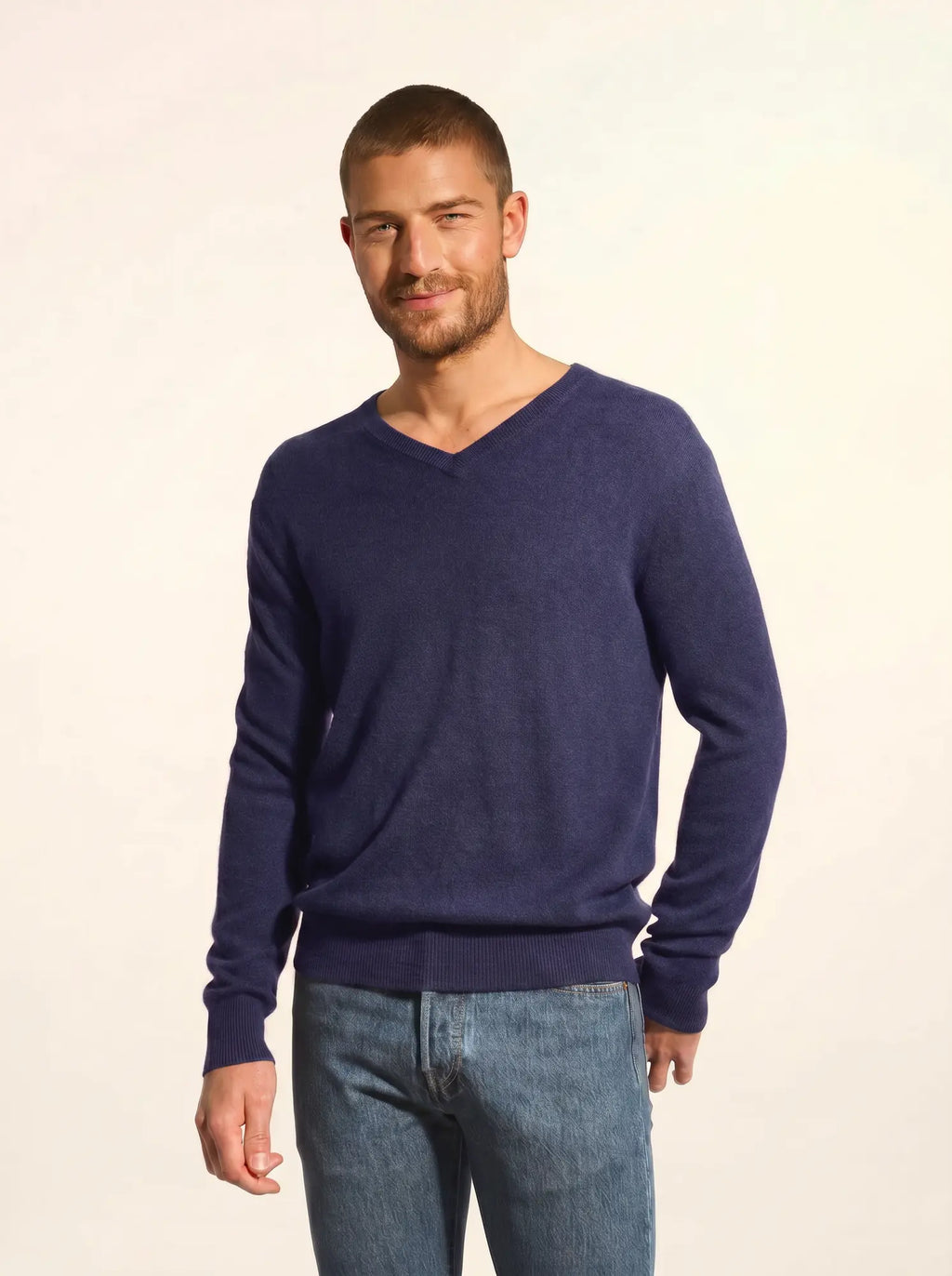 WALT Sweater V-Neck Heather Purple Grey