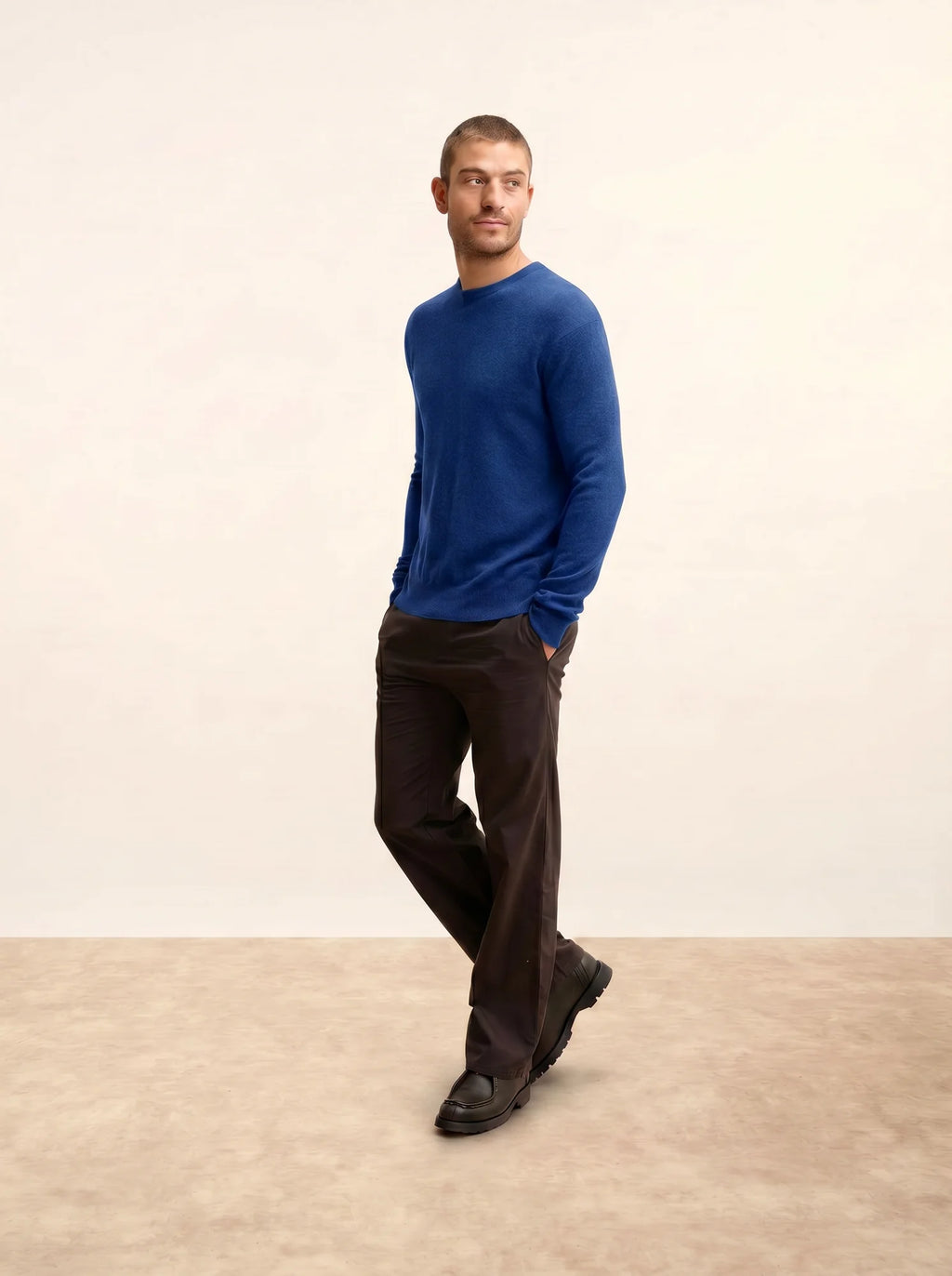 HOWARD Sweater Crew Neck Persian Blue