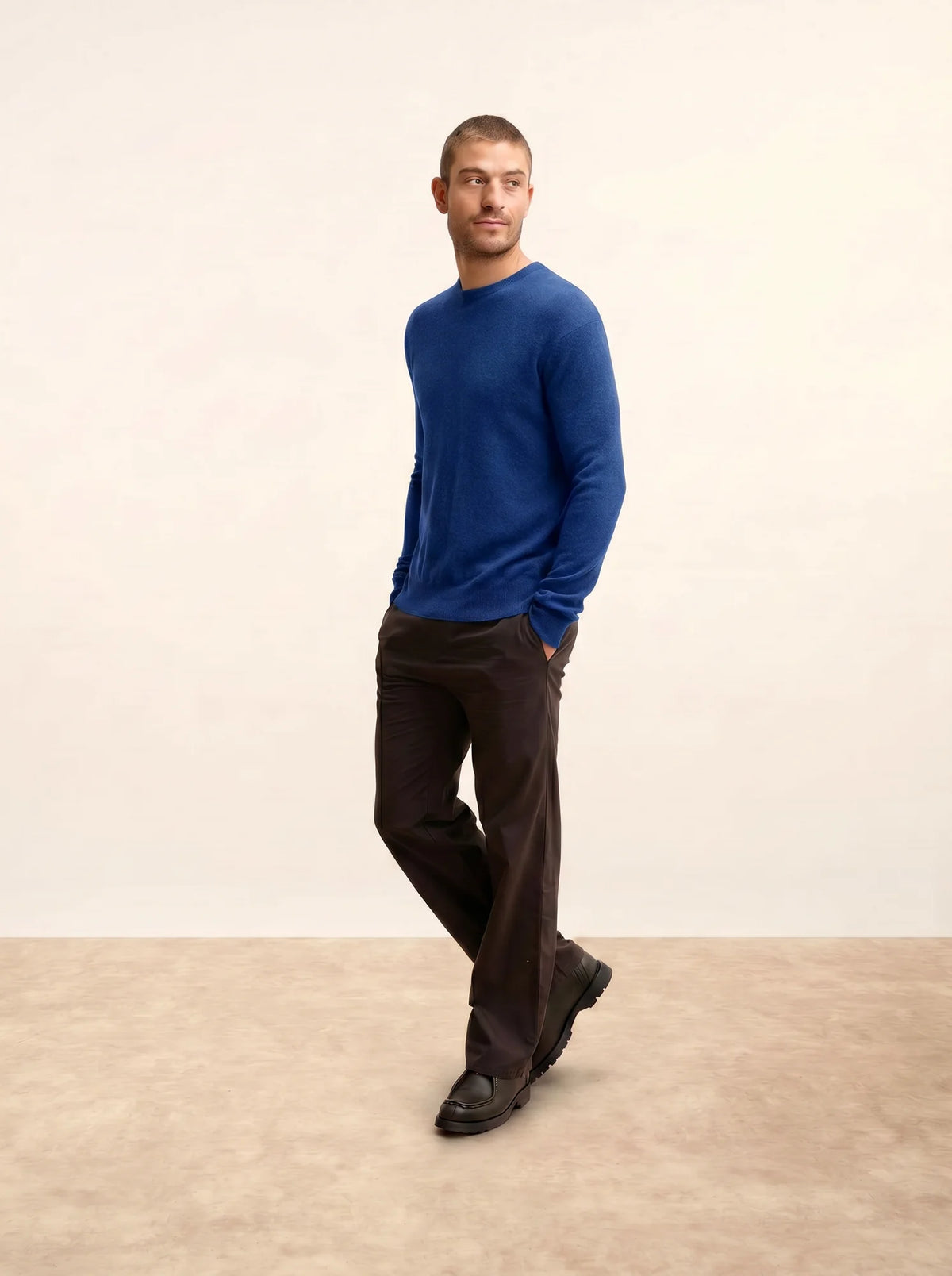 HOWARD Sweater Crew Neck Persian Blue