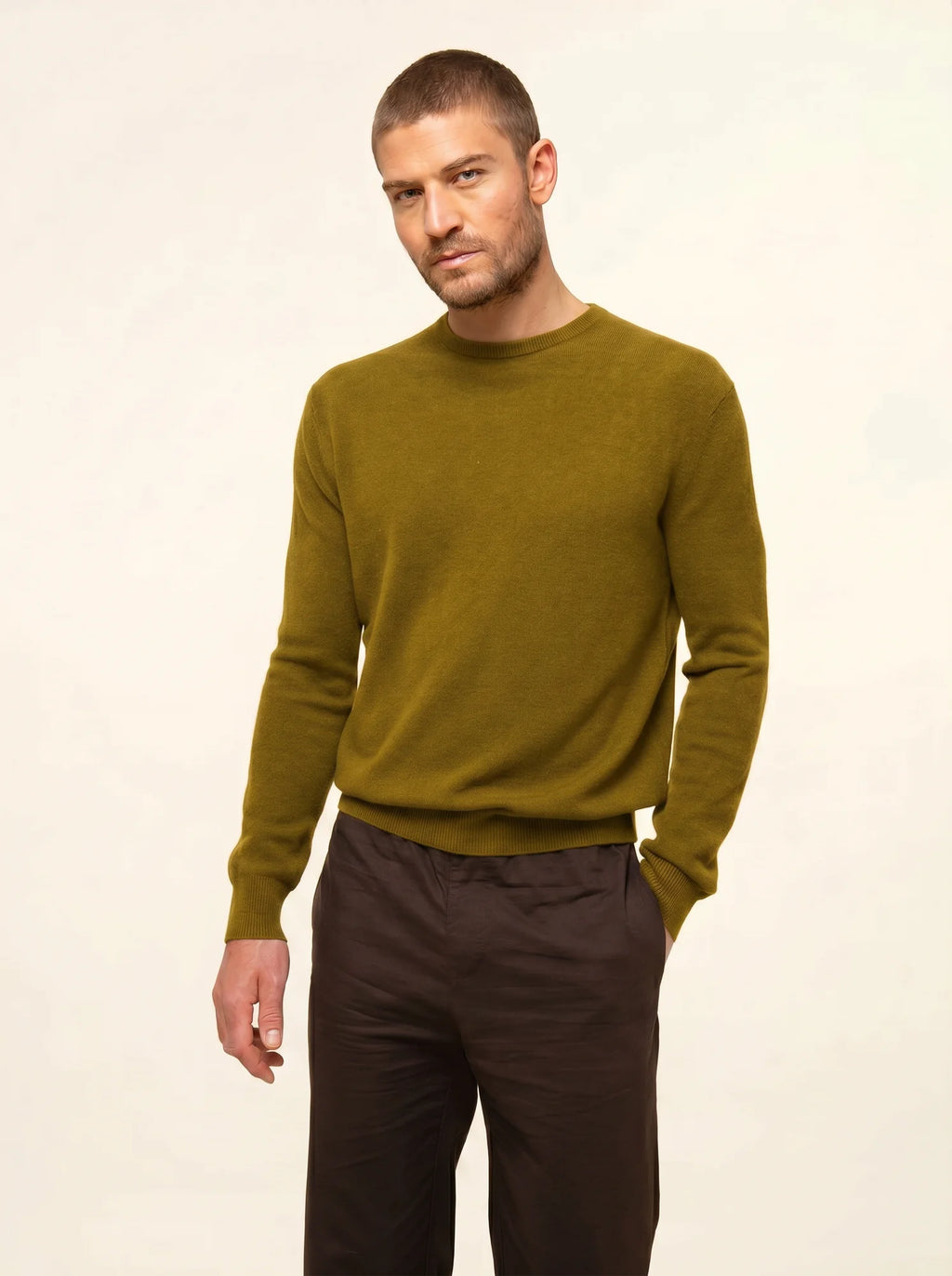 HOWARD Pull Col Rond Bronze