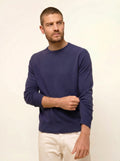HOWARD pull col rond violet gris chiné