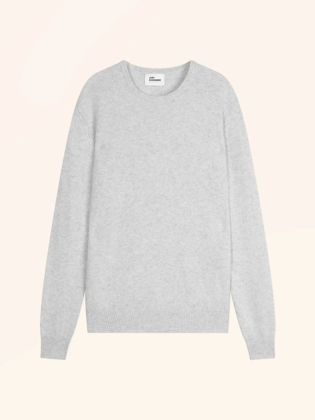 GABIN Pull Col Rond 4 Fils Gris Perle Chiné