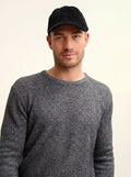GABIN Sweater Crew Neck 4 Ply Black and White