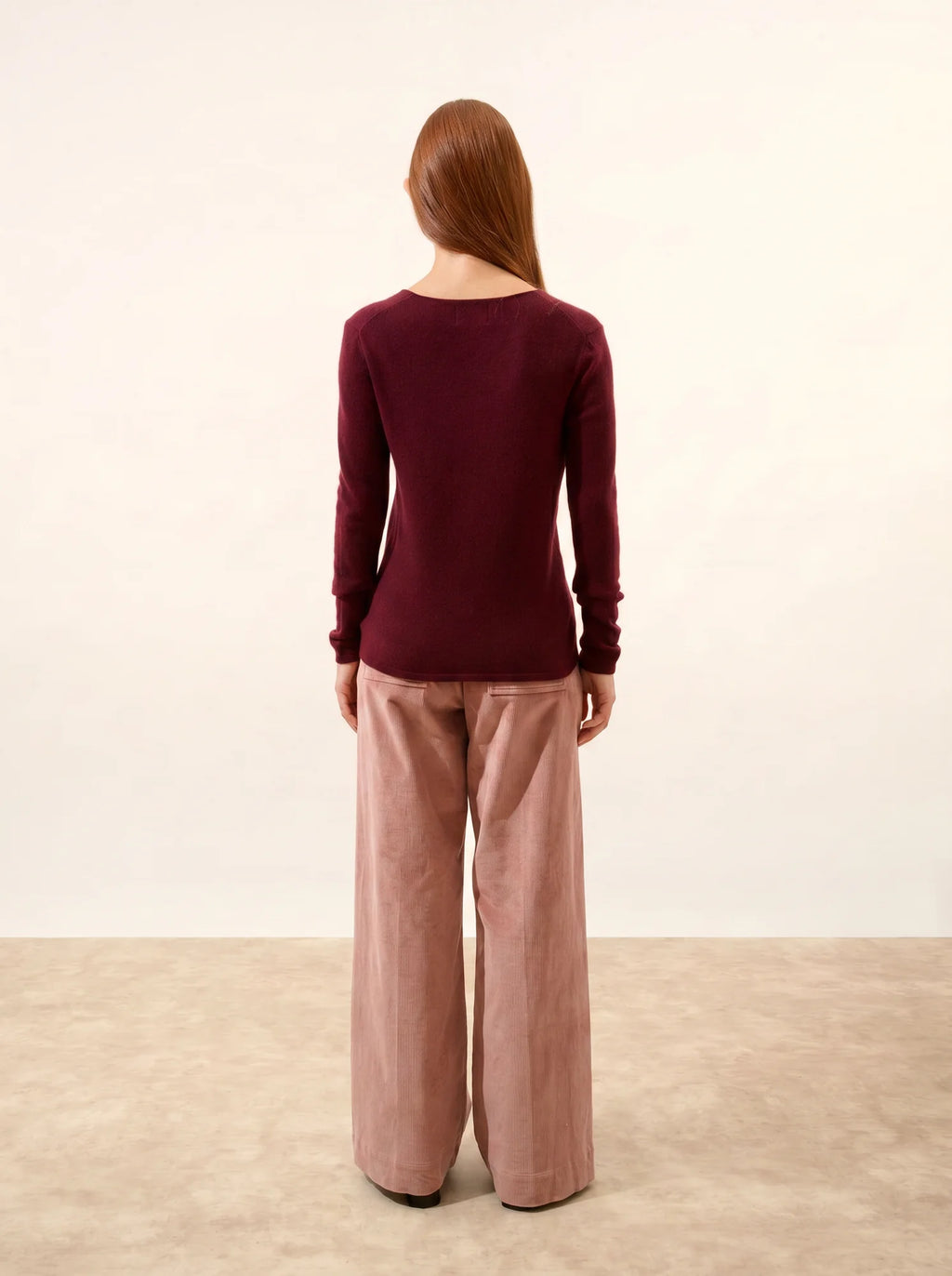 JOAN Sweater V-Neck Blackberry
