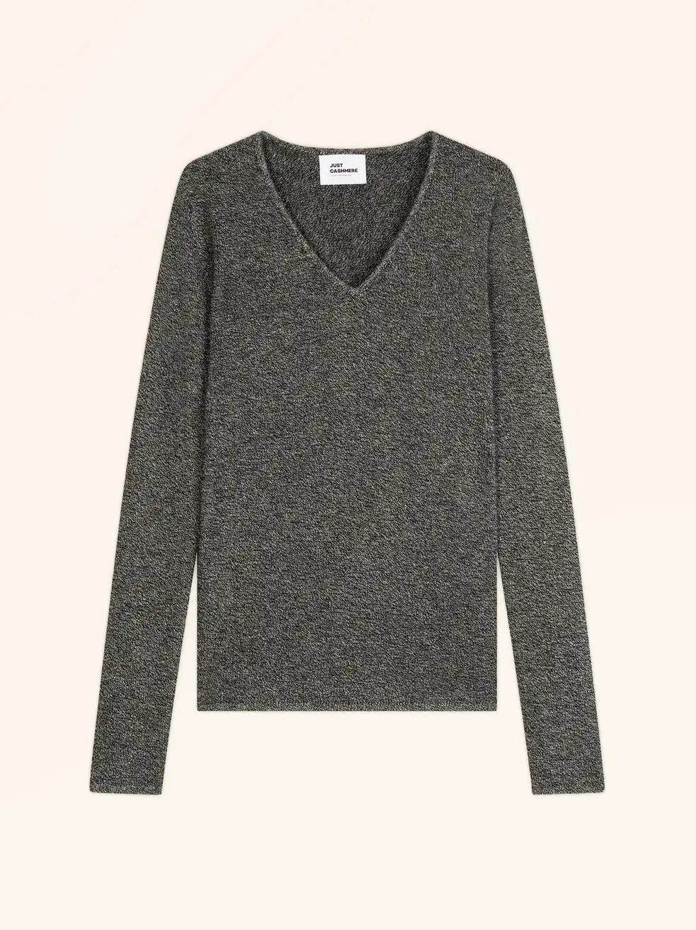 ABBY Pull Col V 4 Fils Noir et Blanc