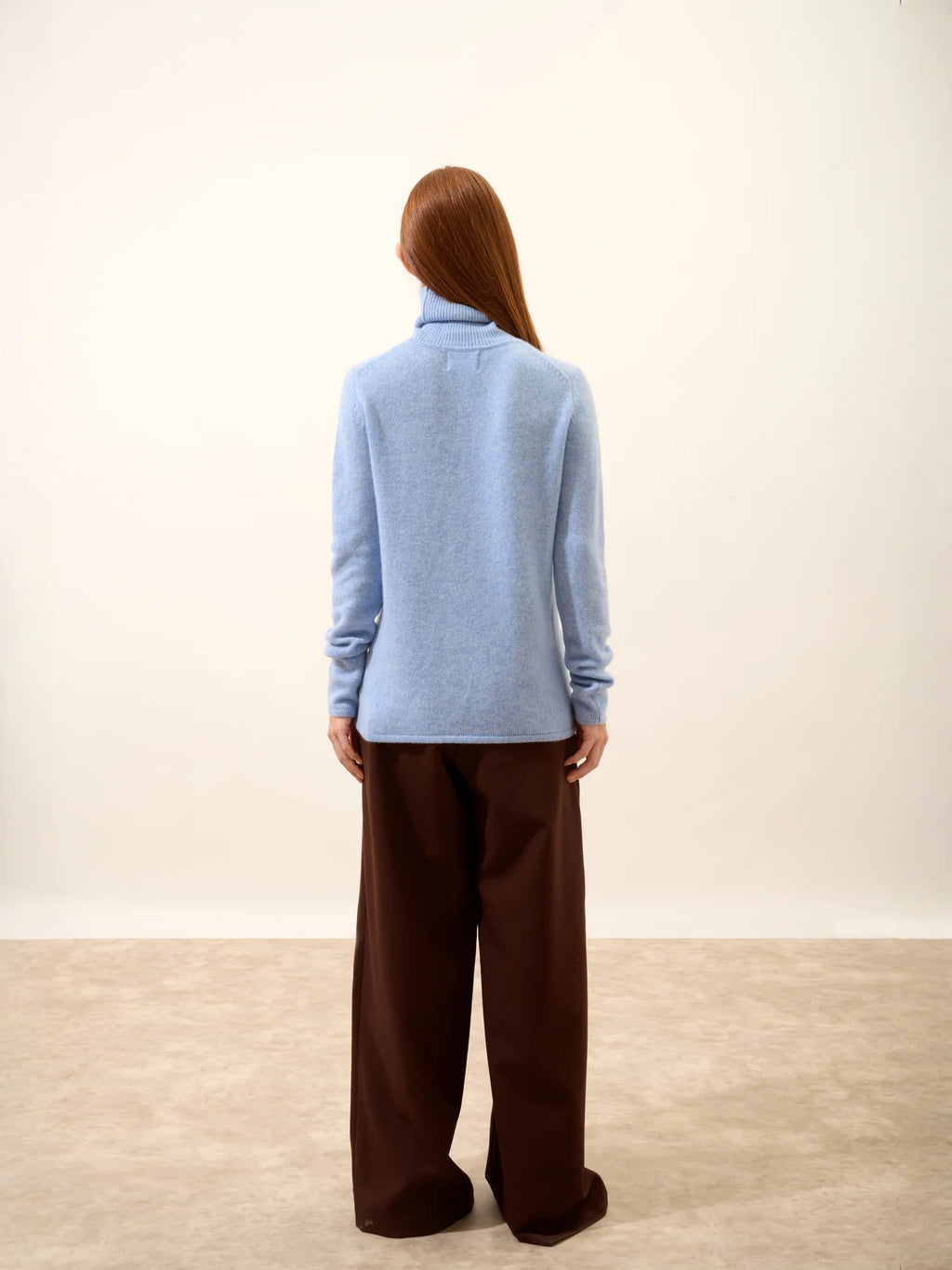 MATT Sweater Turtleneck 4 Ply Heather Sky Blue
