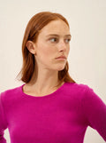 JOYCE Sweater Crew Neck 4 Ply Magenta