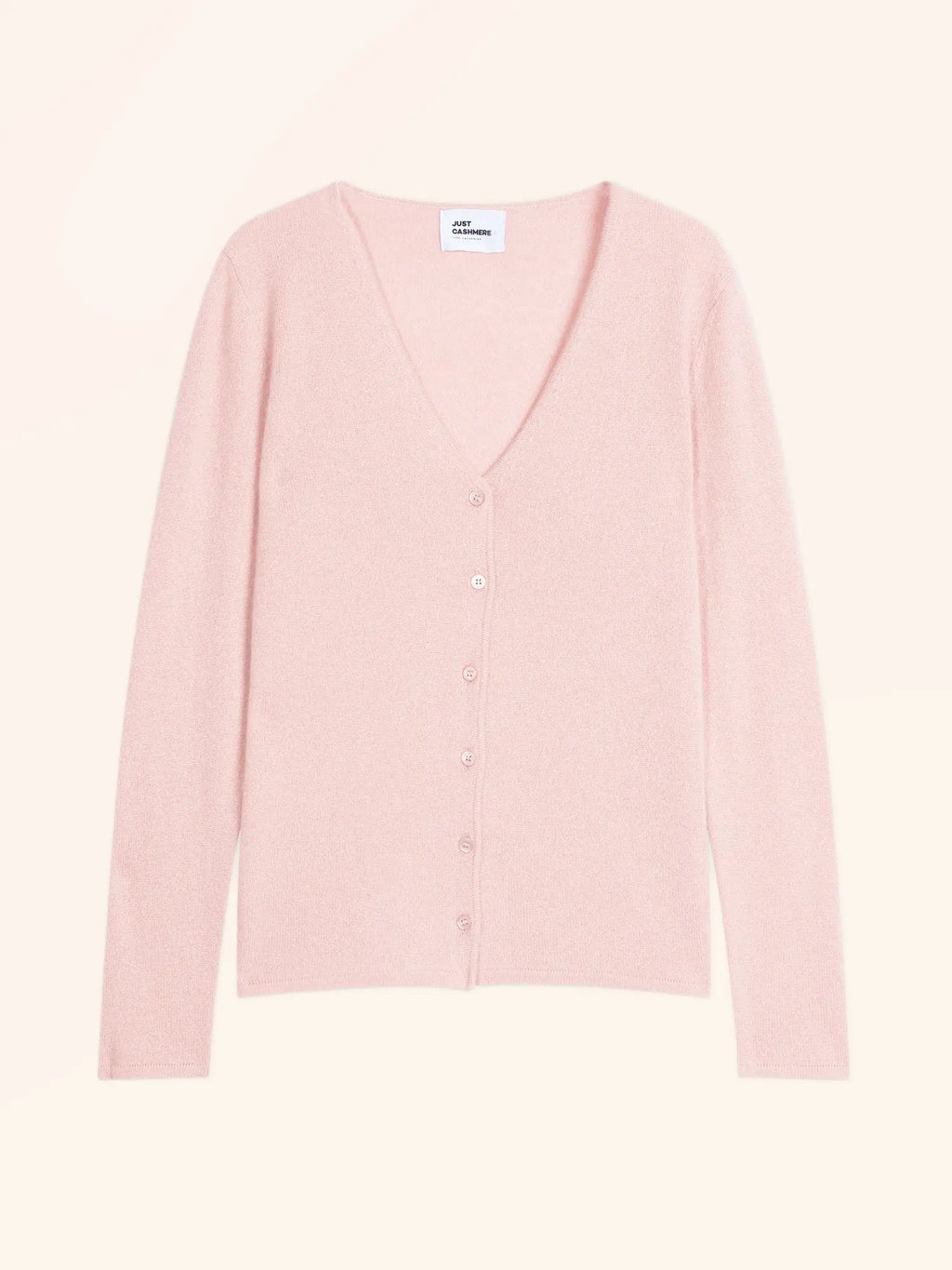 NORMA Cardigan Col V Rose Bébé