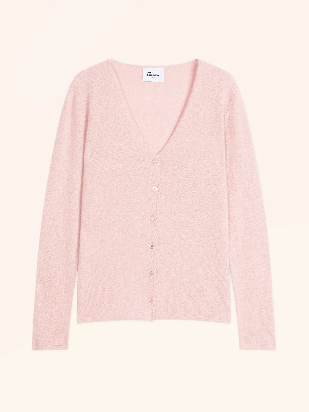 NORMA Cardigan Col V Rose Bébé