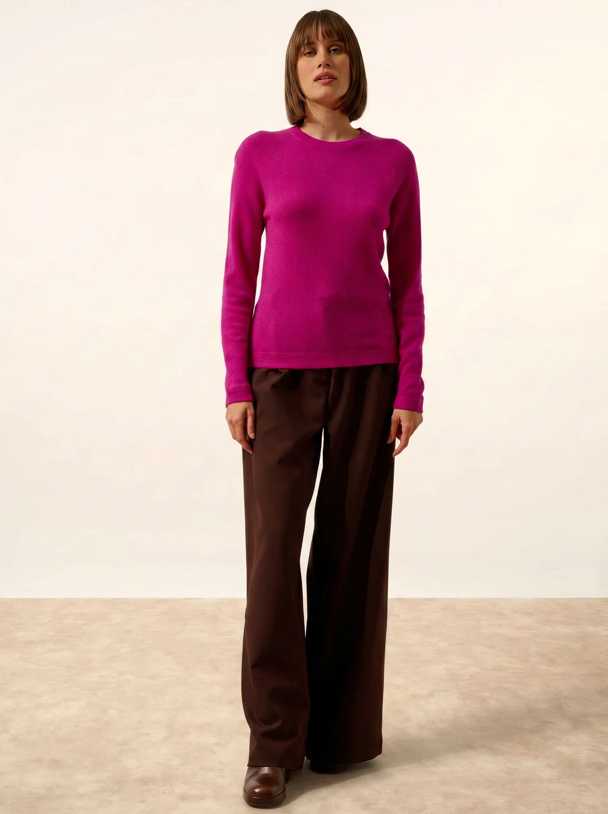 JANE Pull Col Rond Violine