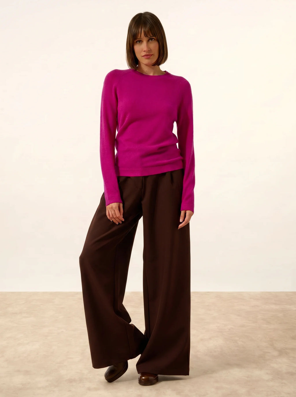 JANE Pull Col Rond Violine