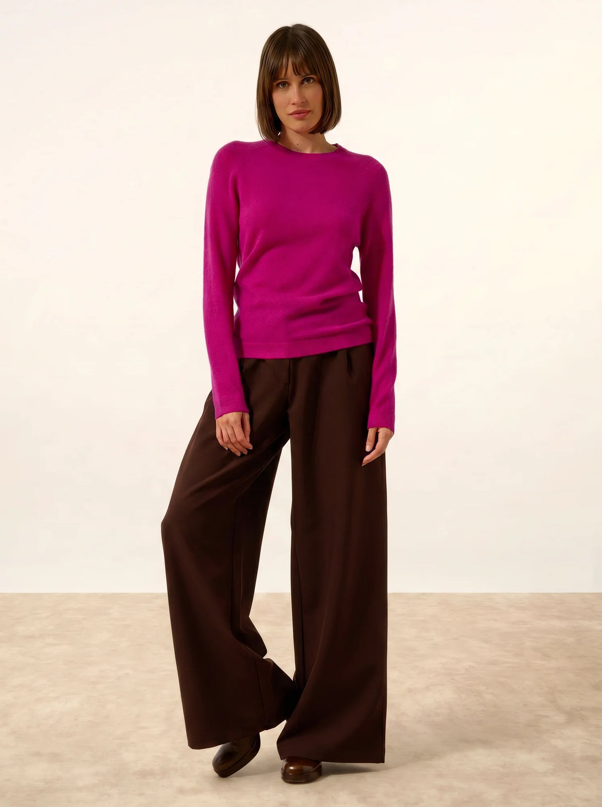 JANE Pull Col Rond Violine