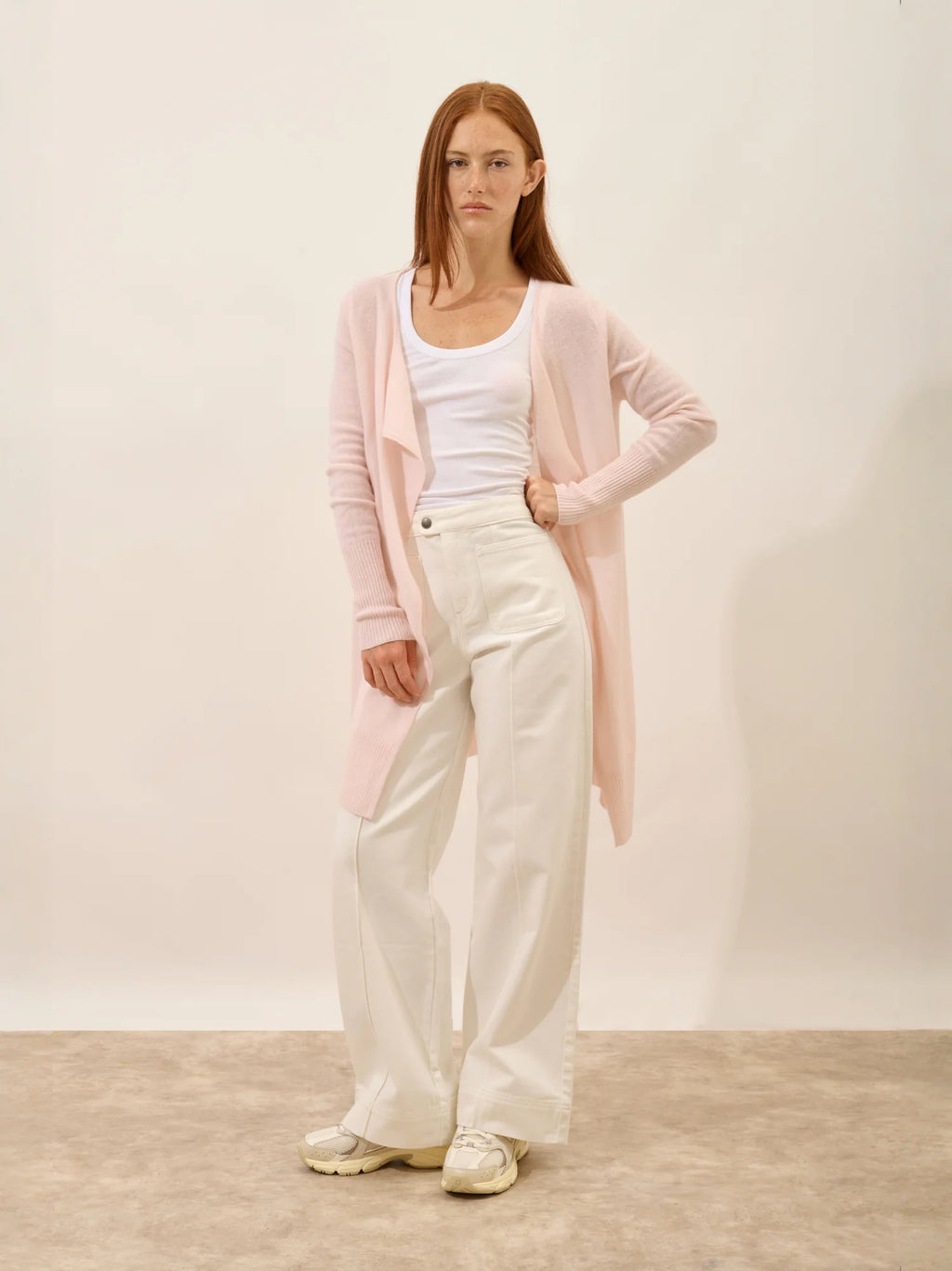 BROOKE Lange Jacke Babyrosa