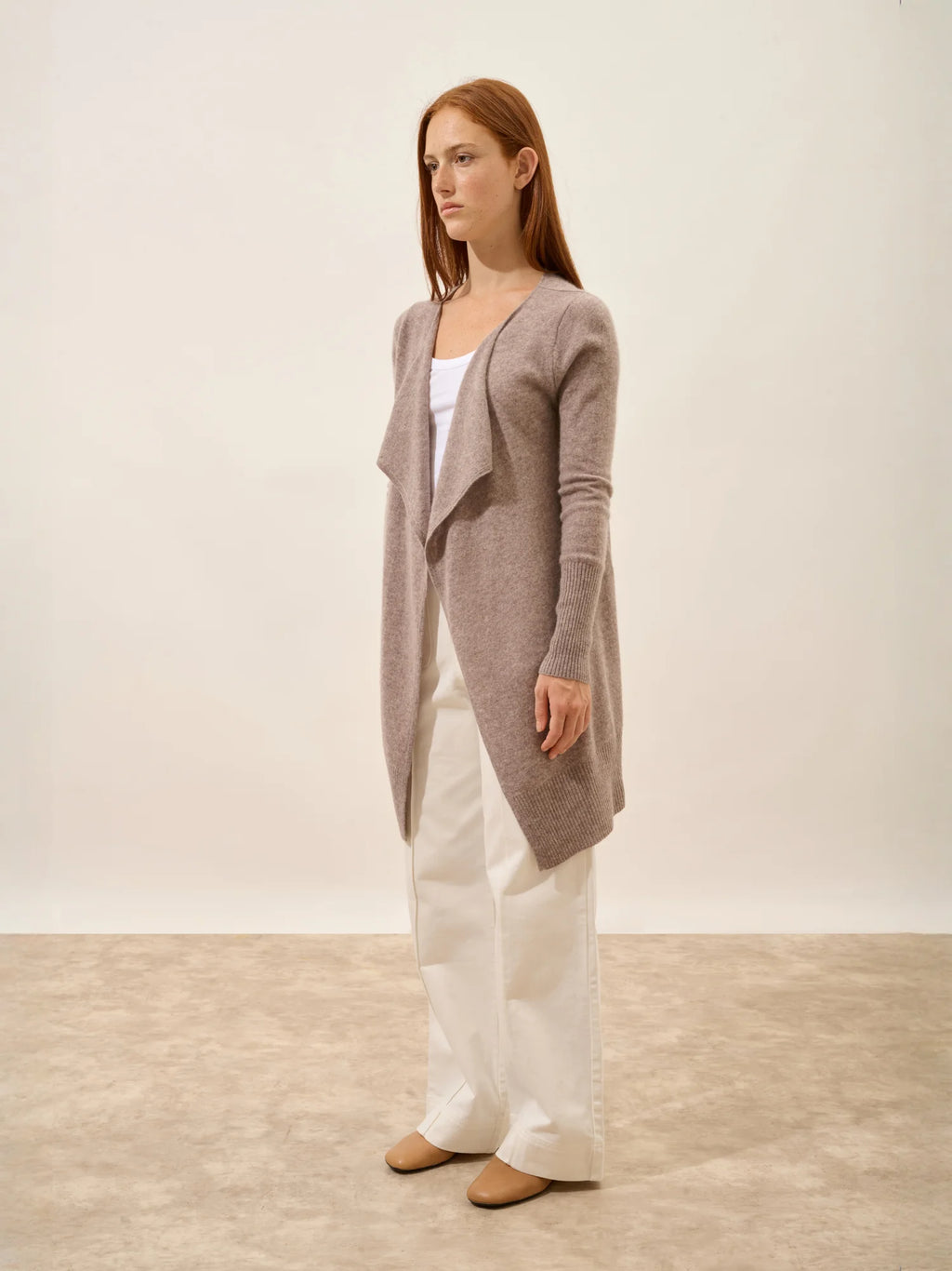 BROOKE Veste Longue Caribou Chiné